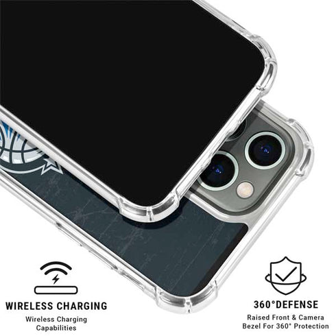 NBA Orlando Magic Black Secondary Logo iPhone 16 Pro Clear Case